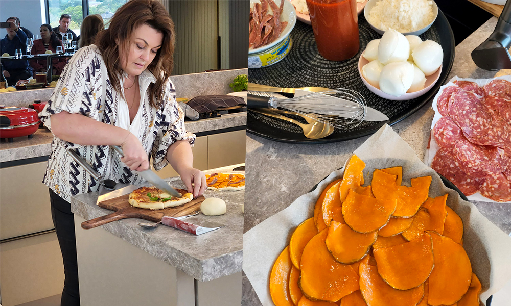 Karen Martini shares her secret to the perfect fluffy pizza dough